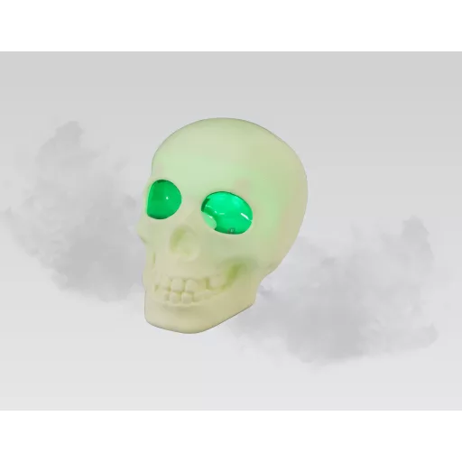 Halloweeni gőzös párásító, füstgép - koponya vagy üst formában