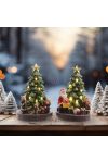 Luxury LED-es Karácsonyi jelenet "XMAS Eve" 2  féle 15,5 cm