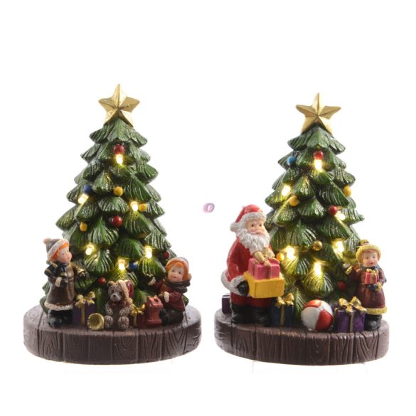Luxury LED-es Karácsonyi jelenet "XMAS Eve" 2  féle 15,5 cm