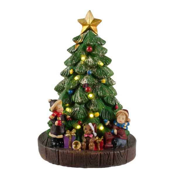 Luxury LED-es Karácsonyi jelenet "XMAS Eve" 2  féle 15,5 cm
