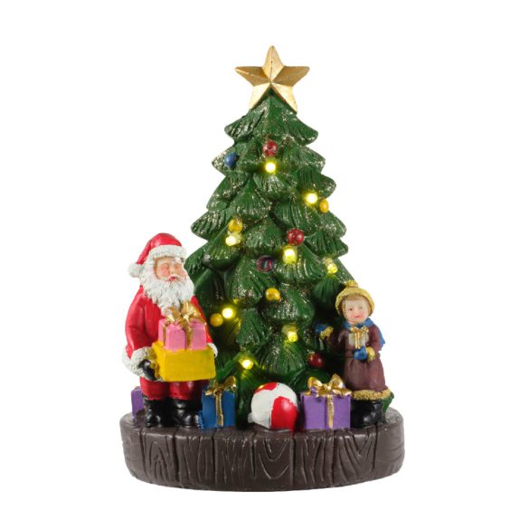 Luxury LED-es Karácsonyi jelenet "XMAS Eve" 2  féle 15,5 cm