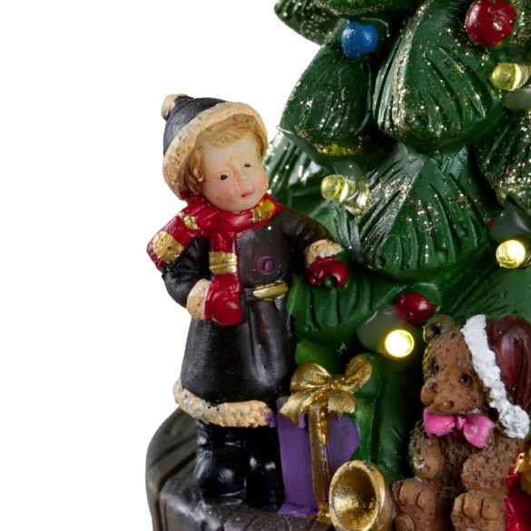 Luxury LED-es Karácsonyi jelenet "XMAS Eve" 2  féle 15,5 cm