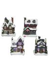 Luxury Karácsonyi mini Dioráma házak 4 féle  12 cm