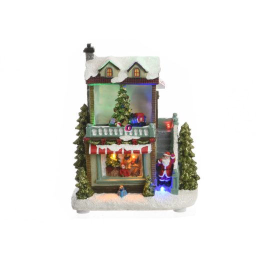 Luxury Karácsonyi Dioráma mozgó jelenettel "Premio" 4 féle 18 cm