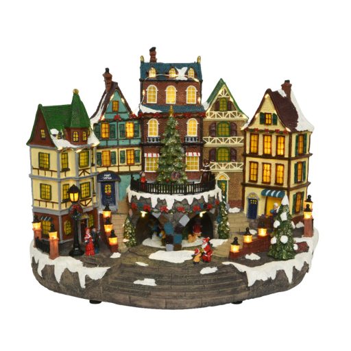 XL Luxury Karácsonyi Dioráma "SOUTHERN TOWN" 40 cm