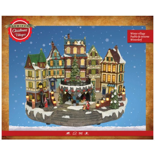 XL Luxury Karácsonyi Dioráma "SOUTHERN TOWN" 40 cm