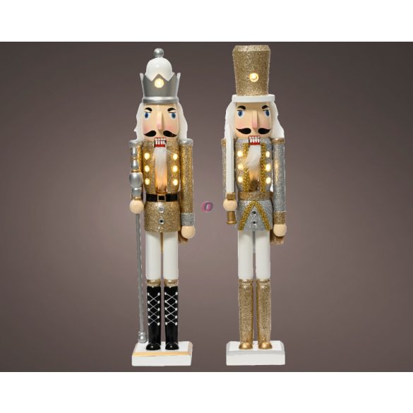 Luxury Fa Diótörő figura "Elegance" LED világítással 50 cm