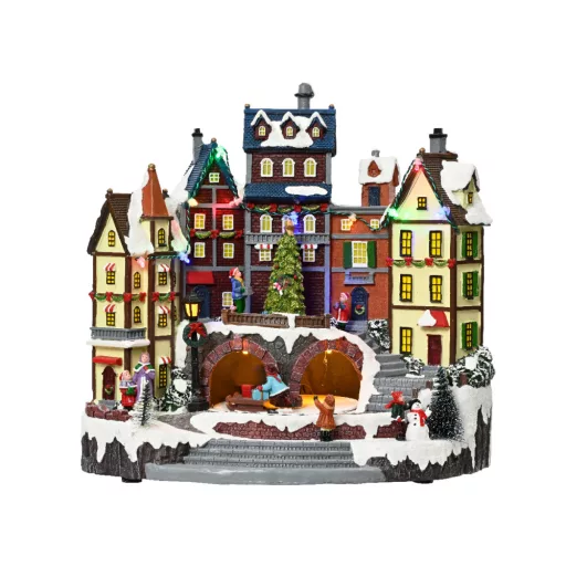 XL Luxury Karácsonyi Dioráma "Stockholm" 31 cm