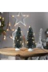 Luxury LED Mini Fenyőfa 2 db-os szett karácsonyi falu kellék 15 cm