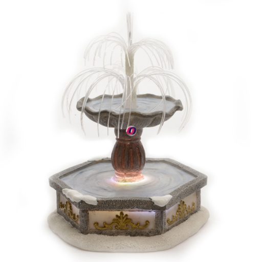 Luxury LED-es Karácsonyi falu szökőkút RGB 16 cm