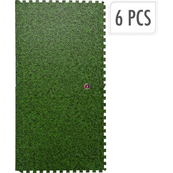 Medence alátét szivacs, játszószőnyeg, habtapi puzzle 10mm 6 db-os szett fű mintás