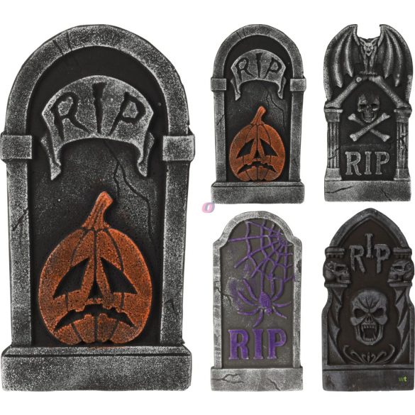 Halloween-i Sírdísz – 40×20×2 cm – 4 Féle Mintával
