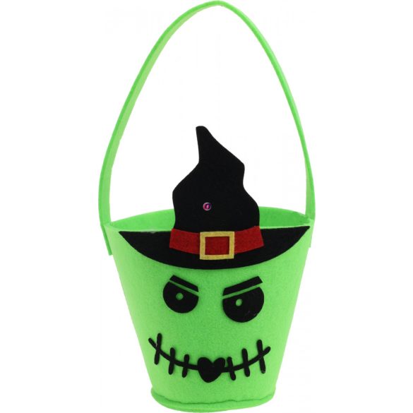XL Halloween Cukorkagyűjtő vödör textil 30 cm 4 féle választható kivitel