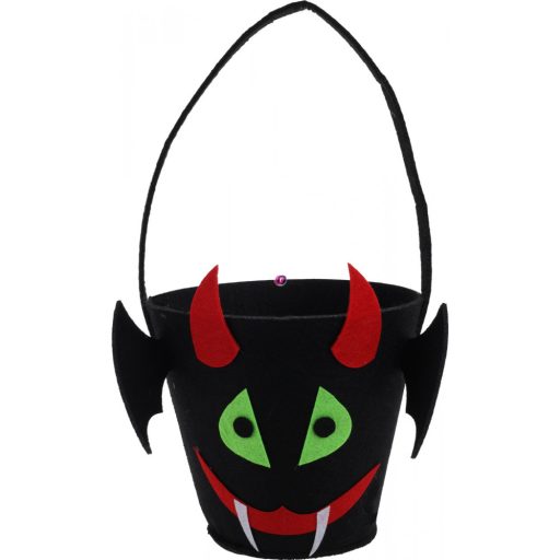 XL Halloween Cukorkagyűjtő vödör textil 30 cm 4 féle választható kivitel