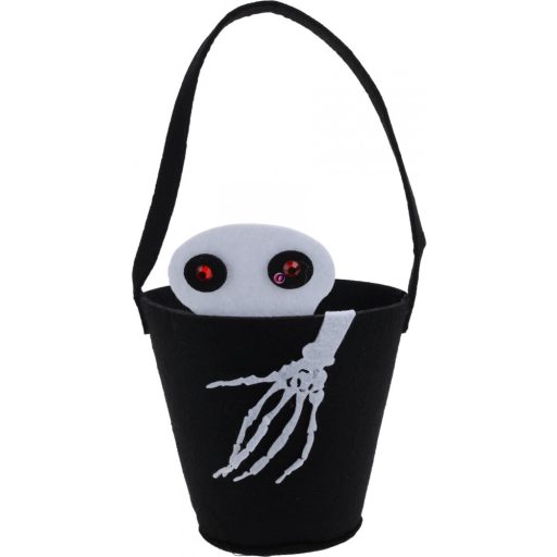 XL Halloween Cukorkagyűjtő vödör textil 30 cm 4 féle választható kivitel