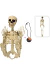 90cm-es Halloween csontváz dekoráció mozgatható testrészekkel