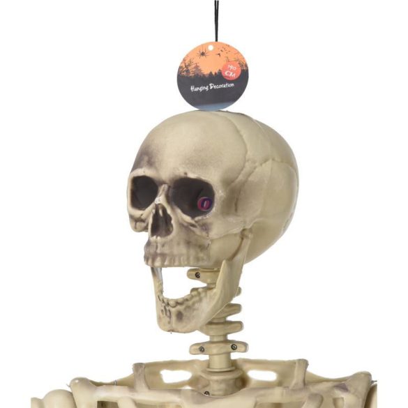 Élethű Halloween Csontváz Dekoráció – 165 cm – PP Anyagból