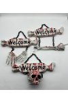 Halloween Welcome Akasztható Csontváz Dekoráció – 36 cm – 3 Féle Mintával