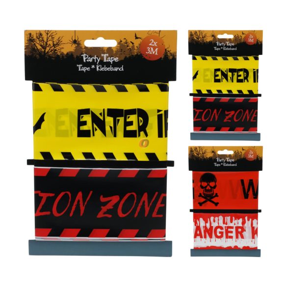 Halloween Parti Szalag – 3 m – 2 Féle Mintával