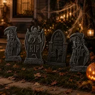   Halloween sírkő fém talppal, 43 cm 3 féle választható kivitel