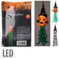   XL alloween Akasztható LED Dekor – Tök vagy Szellem Mintával