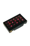 Luxury üveg karácsonyfa gömb 2,5 cm, christmas piros, 24 db-os szett