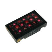   Luxury üveg karácsonyfa gömb 2,5 cm, christmas piros, 24 db-os szett
