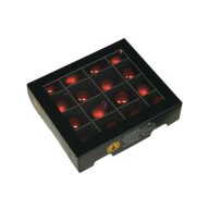   Luxury üveg karácsonyfa gömb 3 cm, sötét piros combi, 16 db-os szett