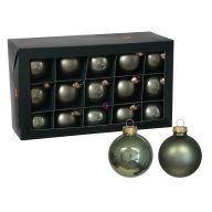 Karácsonyfagömb (üveg) – 30 darabos, zöld, 5,7 cm