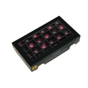   Luxury üveg karácsonyfa gömb 2,5 cm, orchidea, 24 db-os szett