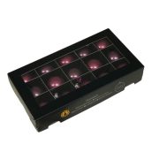   Luxury üveg karácsonyfa gömb 4 cm, orchidea, 15 db-os szett