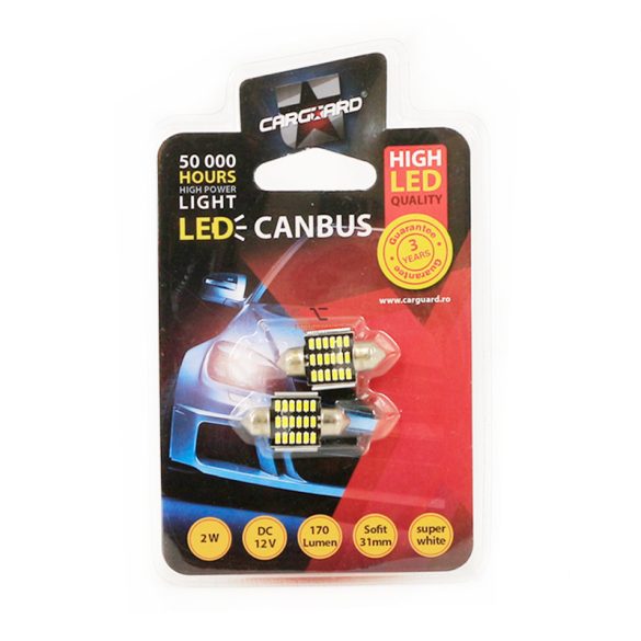 LED féklámpa izzóCAN11612V • 2W • Sofit 31mm2 db / bliszter