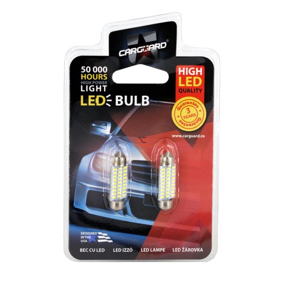 LED izzó CLD024 Sofit 10 x 39 mm - 1,5W-189l-27 SMD LED 2 db / bliszter