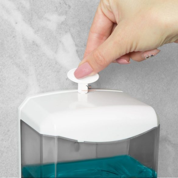Falra szerelhető Automata érintésmentes szappanadagoló, kézfertőtlenítő adagoló 600 ml szürke