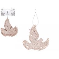 Akasztós barátság galamb szett pezsgő karácsonyfadísz 6 db-os szett   Akasztós barátság galamb szett pezsgő karácsonyfadísz 6 db-os szett