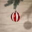 6 db-os Candy cane karácsonyfagömb szett 8 cm