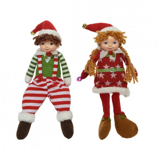 XL Luxury Karácsonyi Elf manó Fiú és lány 45 cm