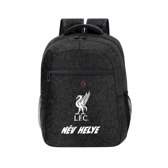 Liverpool hátizsák személyre szabható egyedi névvel és számmal fekete