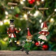   Luxury Karácsonyi figura akasztóval, 3 féle választható kivitel