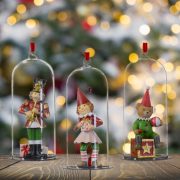   Luxury Karácsonyi figura üvegbúrában, 3 féle választható kivitel