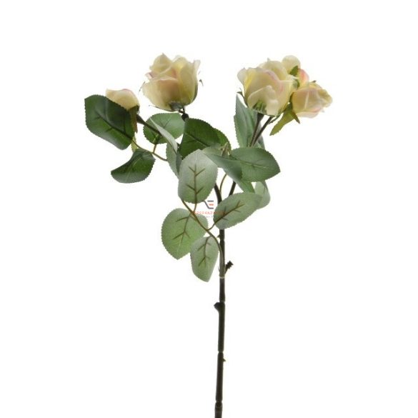 Selyemvirág Rózsa csokros 36cm PIROS