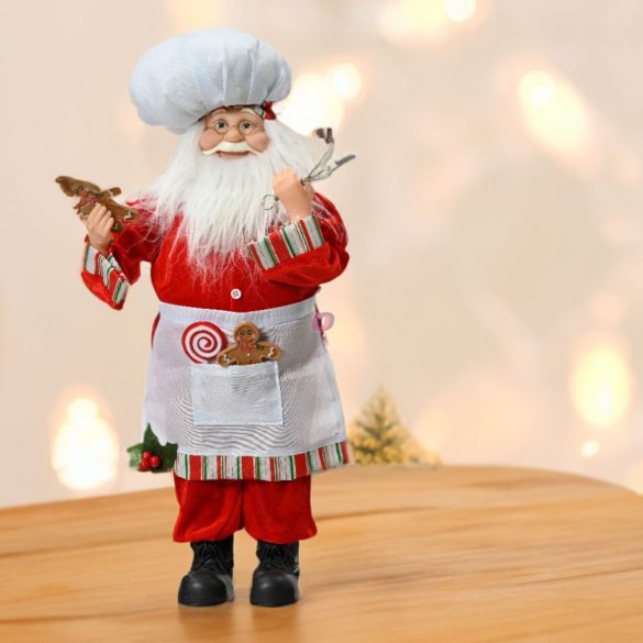 Luxury Karácsonyi figura "Santa's Kitchen'" 46 cm