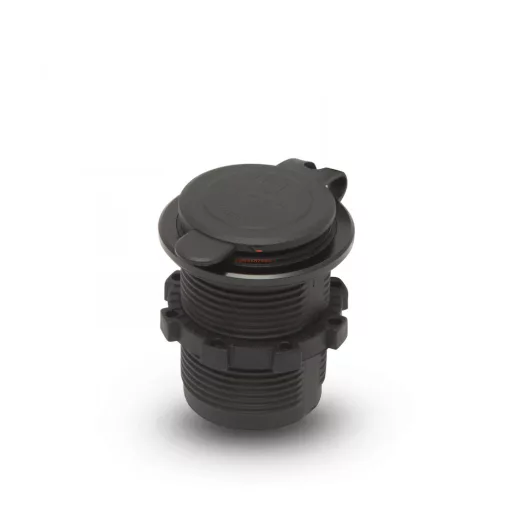 Szivargyújtó helyére beépíthető USB aljzat,piros LED - csavaros2 x USB - 5V - 2,1A