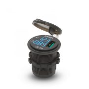   Szivargyújtó helyére beépíthető USB aljzat
LED feszültségkijelzéssel
kék - csavaros
1 x USB