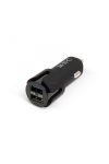 Autós szivargyújtó adapter 2 USB aljzattal - Fekete