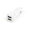 Autós szivargyújtó adapter 2 USB aljzattal - Fehér
