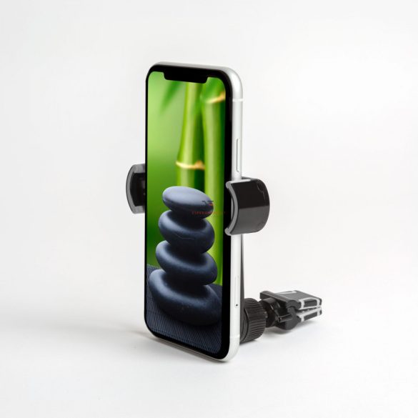 Telefontartó - szellőzőrácsra rögzíthető - fekete - 54996