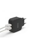 USB Hálózati adapter 2xUSB fekete
