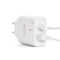   Hálózati Adapter USB + Type-C PD20W gyorstöltéssel - fehér
