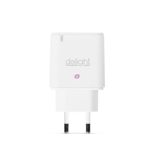 Hálózati Adapter USB + Type-C PD20W gyorstöltéssel - fehér